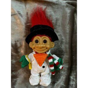 CHRISTMAS SNOWMAN - 5" Russ Troll Doll - NEW IN ORIGINAL BAG